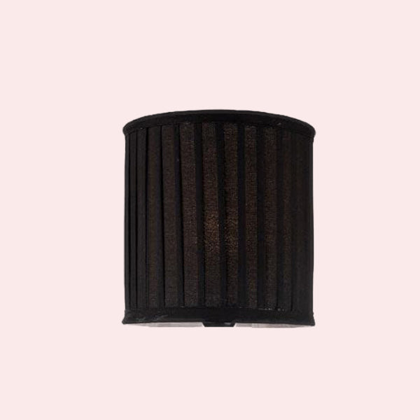 Lampshades - Illeana Pleated Lampshade - Black