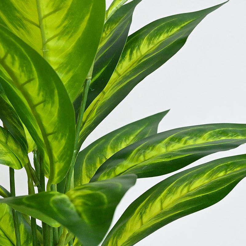 Buy Faux Everlasting Dieffenbachia Amoena Plant With Pot - 2.4 Feet Artificial Plants from Vaaree