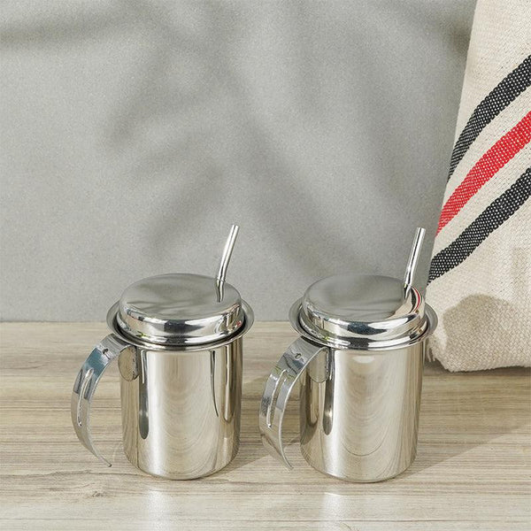 Buy Altomer Stainless Steel Sipper With Straw (225 ML) - Set Of Two Sipper from Vaaree