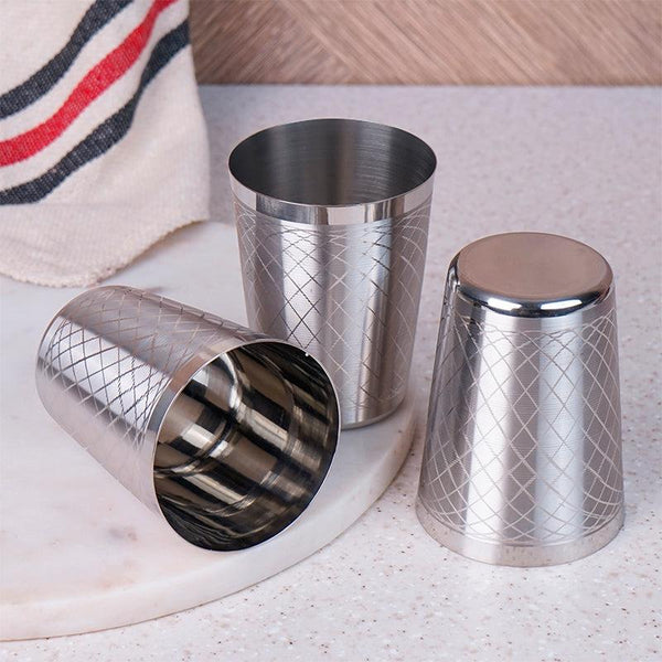 Tagis Stainless Steel Tumbler (300 ML) - Set Of Six