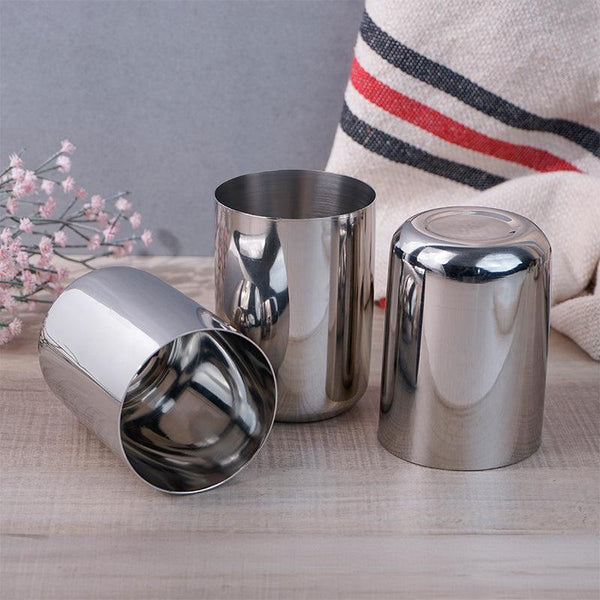 Feno Stainless Steel Tumbler (400 ML) - Set Of Six