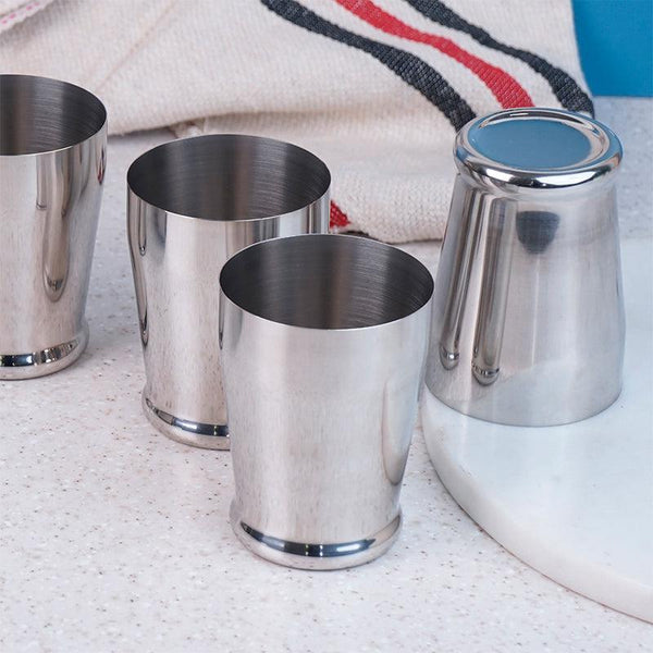 Semos Stainless Steel Tumbler (300 ML) - Set Of Six