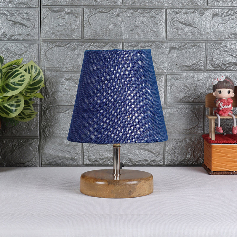 Table Lamp - Petricho Table Lamp With Jute Shade - Blue