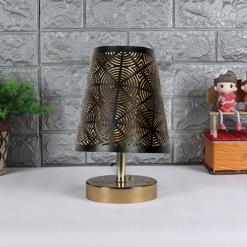 Table Lamp - Alba Etched Table Lamp - Black