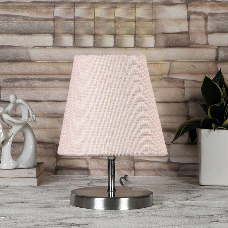 Table Lamp - Vidro Table Lamp With Jute Shade - White