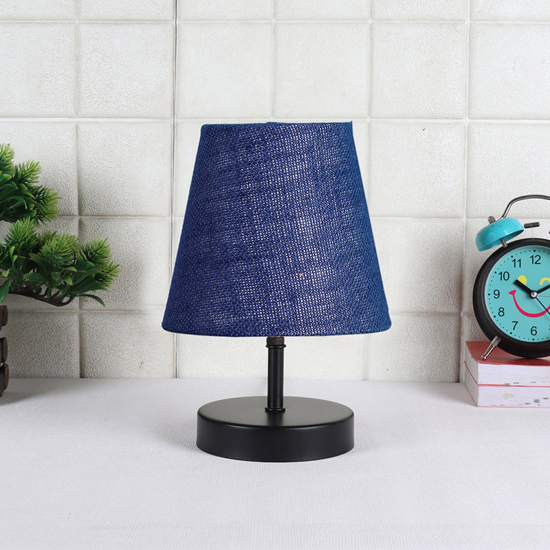 Table Lamp - Otravo Table Lamp With Jute Shade - Blue