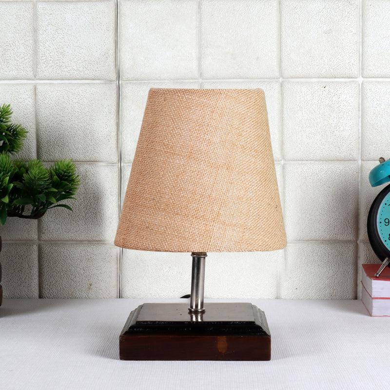 Buy Niksha Table Lamp With Jute Shade - Beige Table Lamp from Vaaree