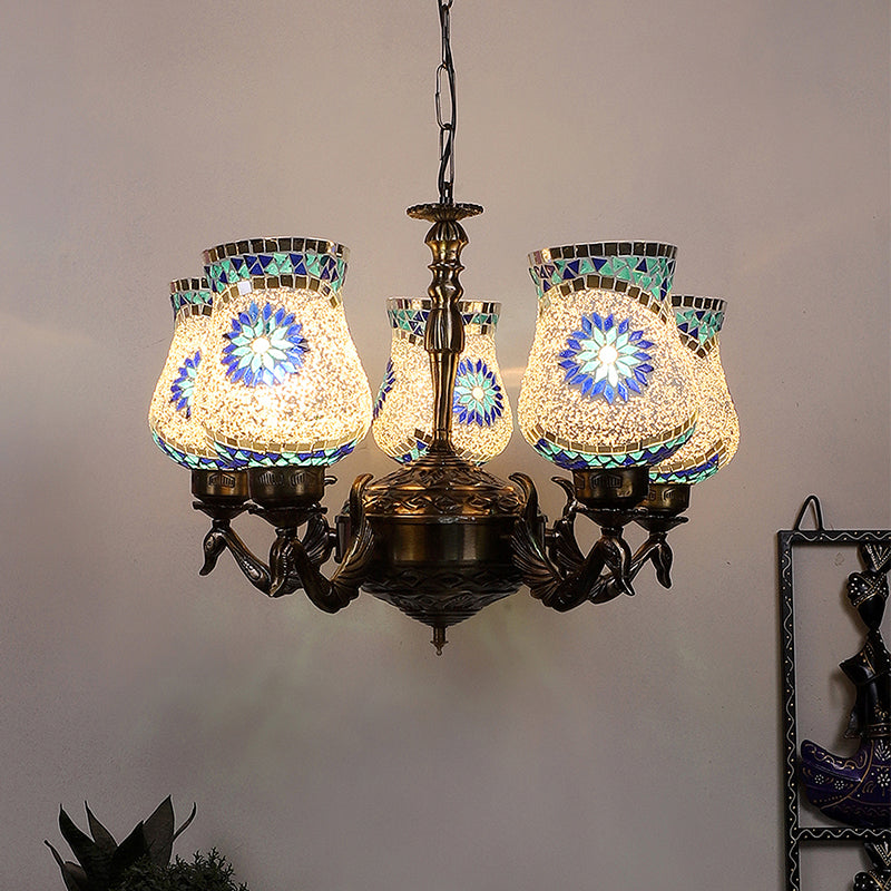 Ceiling Lamp - Prita Mayoora Mosaic Golden Antique Chandelier