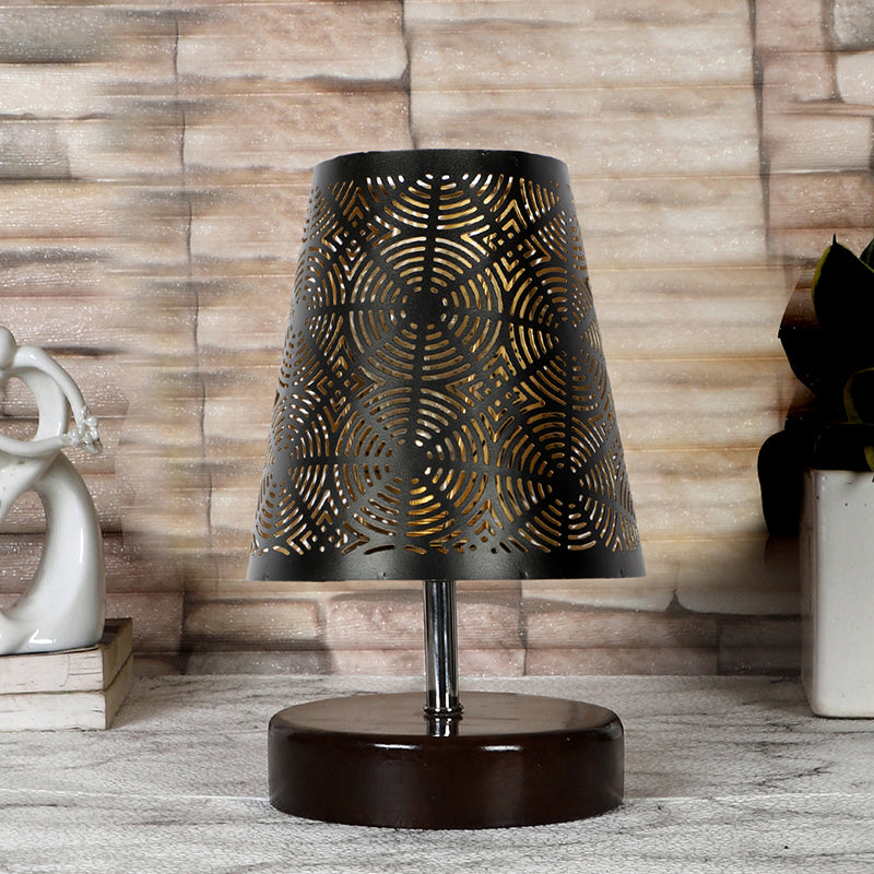 Table Lamp - Mita Flora Etched Table Lamp