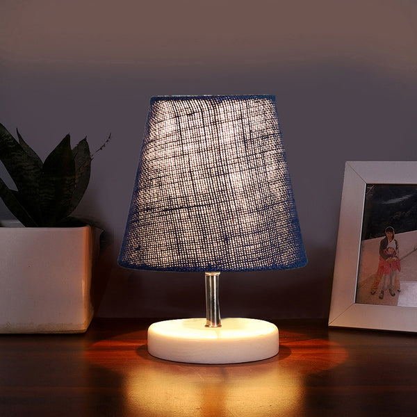 Table Lamp - Vero Table Lamp With Jute Shade - Blue