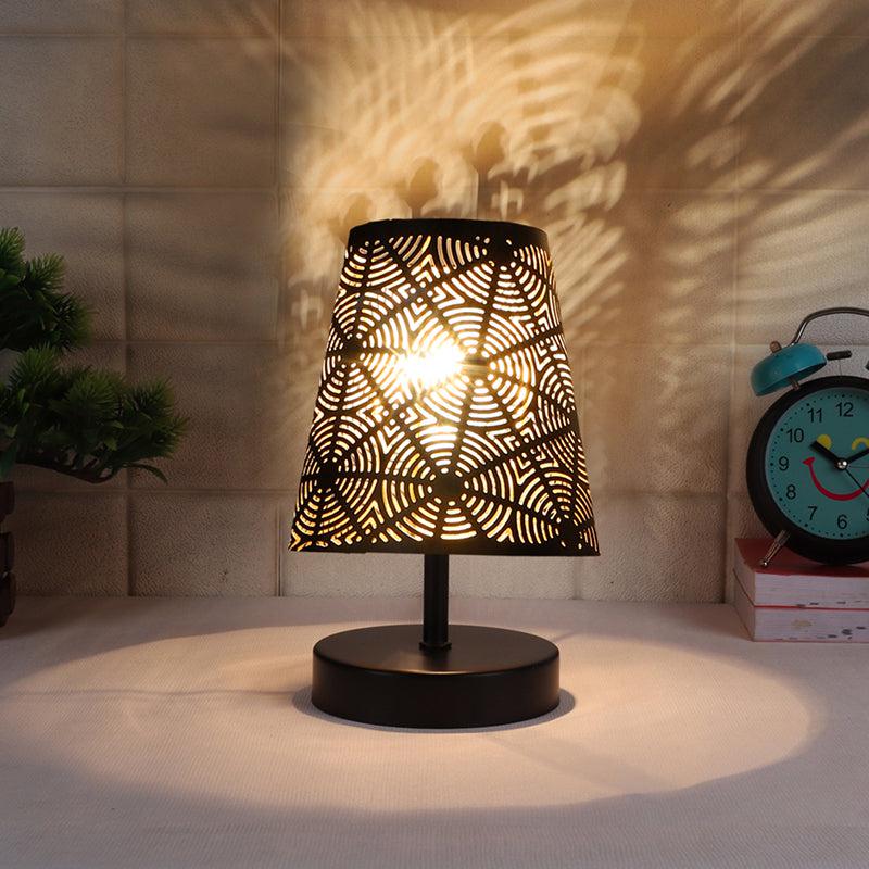 Buy Otravo Ethched Table Lamp - Black Table Lamp from Vaaree