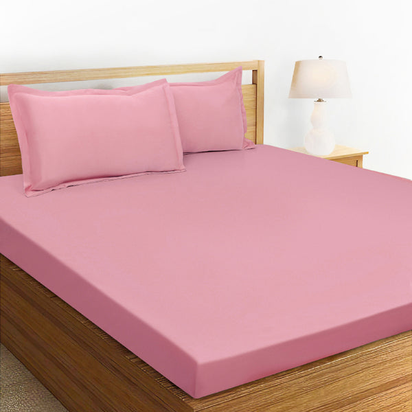 Buy Sanumi Solid Bedsheet - Pink Bedsheets from Vaaree