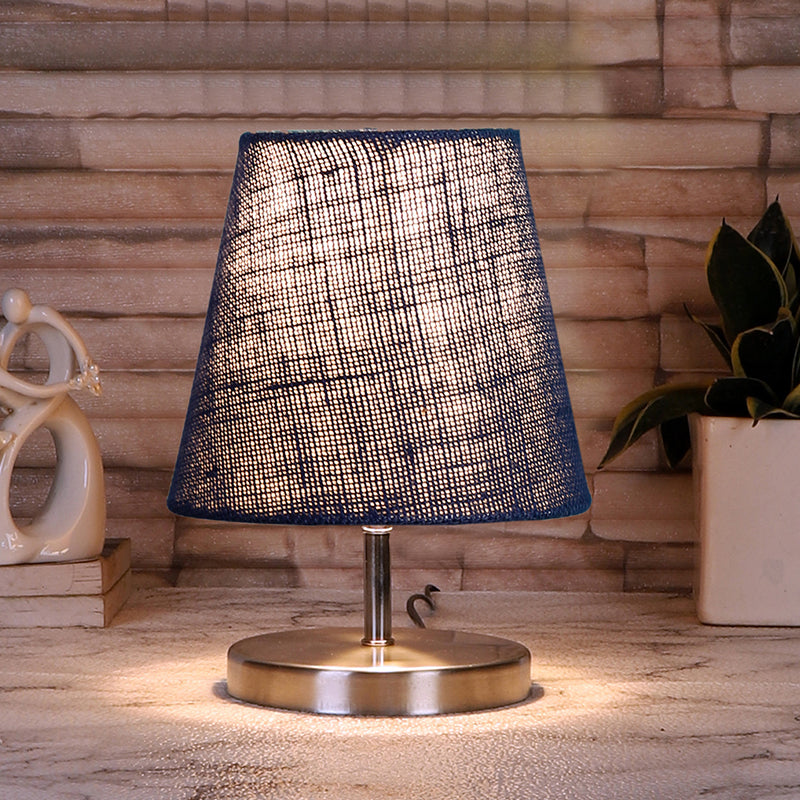 Table Lamp - Vidro Table Lamp With Jute Shade - Blue