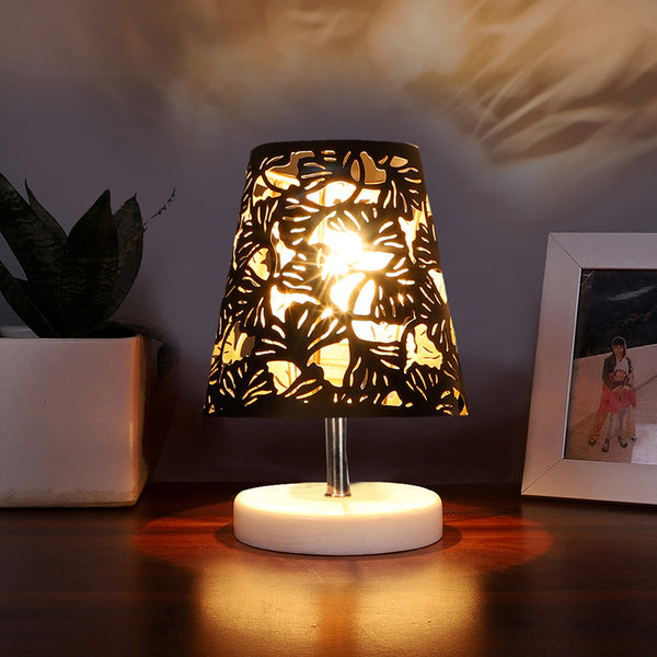 Table Lamp - Vero Flora Etched Table Lamp