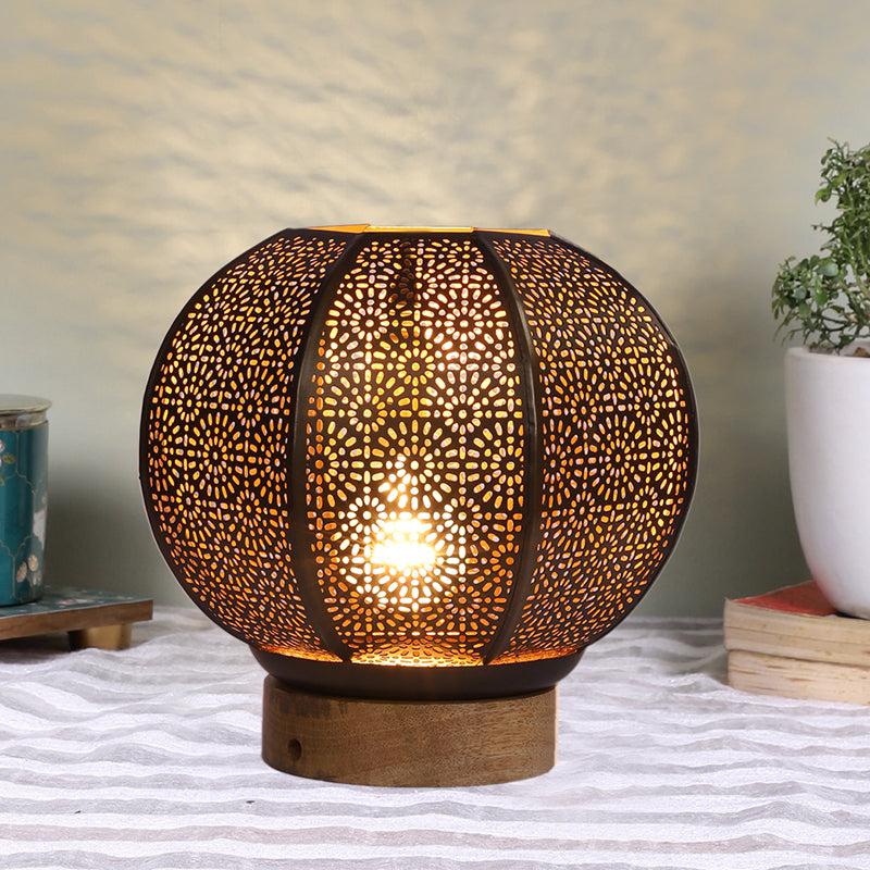 Buy Marya Round Etched Table Lamp Table Lamp from Vaaree