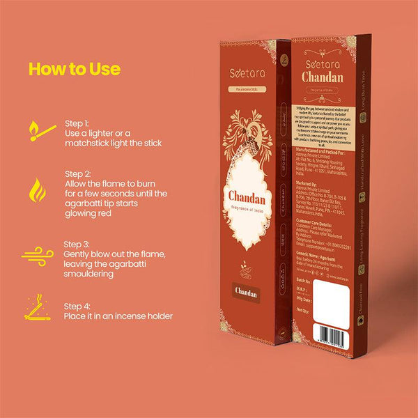 Buy Urvi Chandan Scented Incense Stick Incense Sticks & Cones from Vaaree