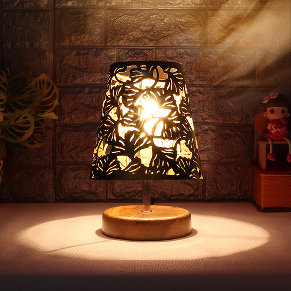 Buy Rexa Flora Etched Table Lamp Table Lamp from Vaaree