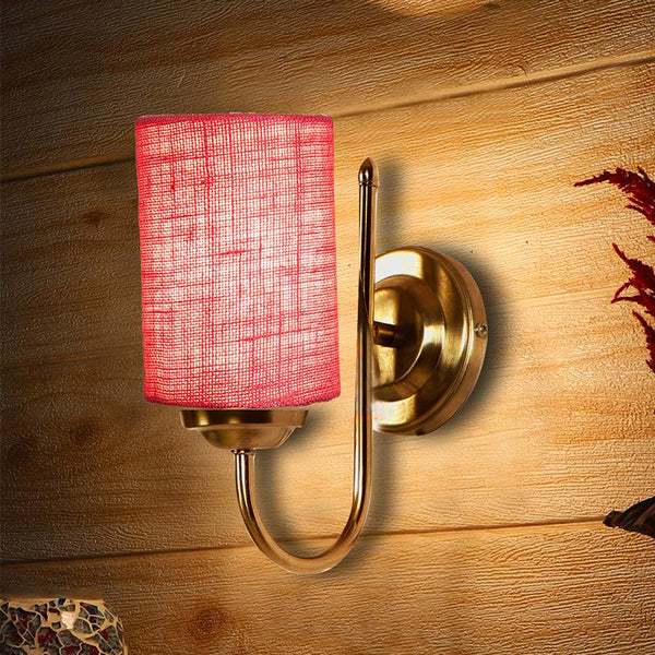 Buy Altura Cylindrical Wall Lamp - Pink Wall Lamp from Vaaree