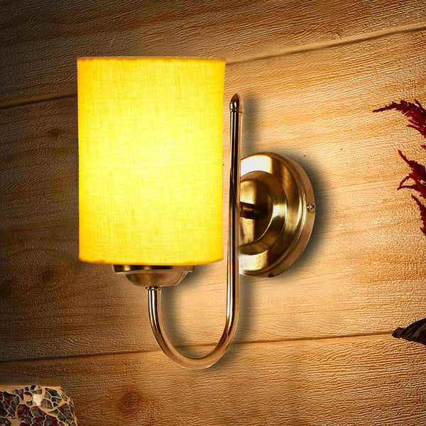 Buy Altura Cylindrical Wall Lamp - Yellow Wall Lamp from Vaaree