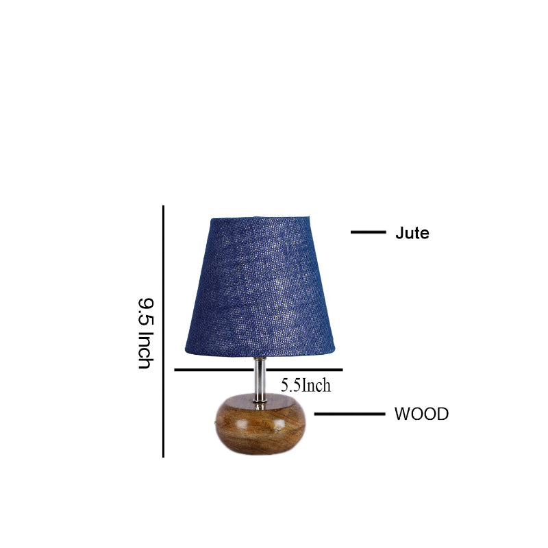 Table Lamp - Astrova Table Lamp With Jute Shade - Blue