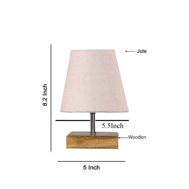 Table Lamp - Tryda Table Lamp With Jute Shade - White