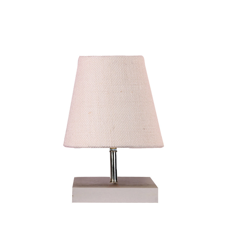 Table Lamp - Alsa Table Lamp With Jute Shade - White