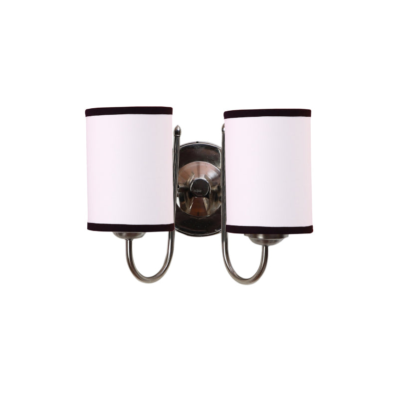 Wall Lamp - Veda Duo Cylindrical Wall Lamp - White & Black