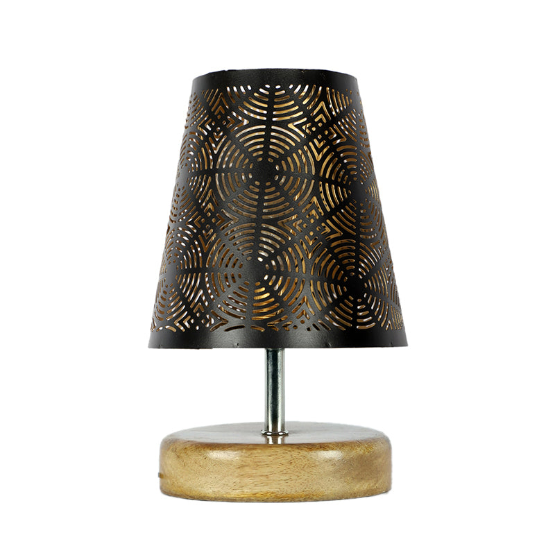 Table Lamp - Neso Etched Table Lamp - Black