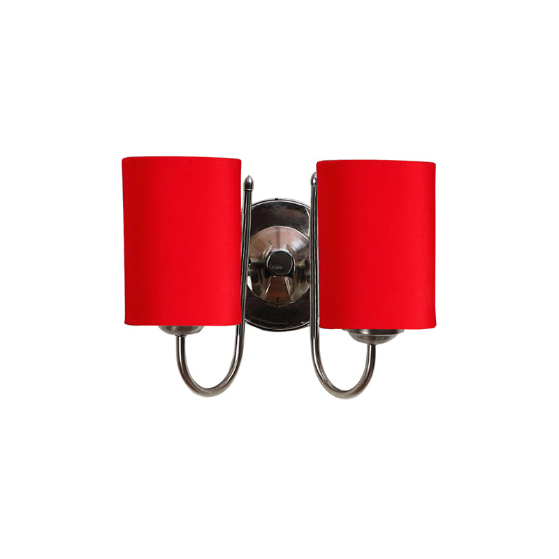 Wall Lamp - Veda Duo Cylindrical Wall Lamp - Red