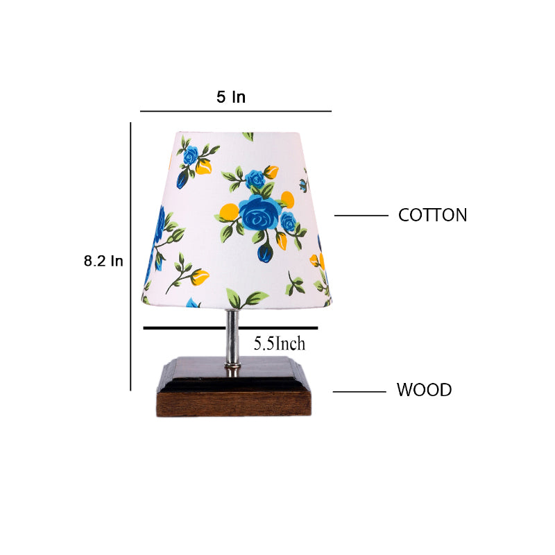 Table Lamp - Niksha Blue Fleur Table Lamp