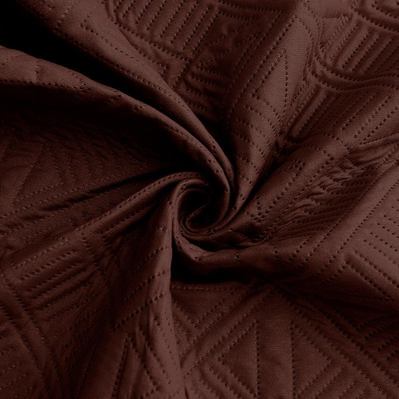 Buy Dvija Quilted Bedcover - Brown Bedcovers from Vaaree