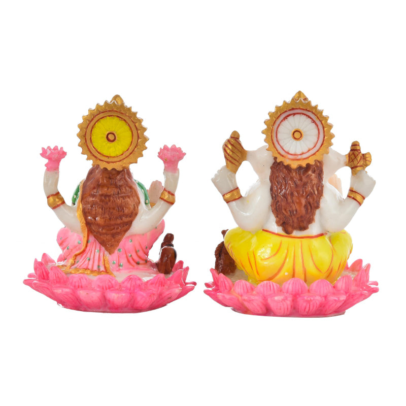 Buy Lakshmi Ganesha Lotus Idol - Set Of Two Idols & Sets from Vaaree