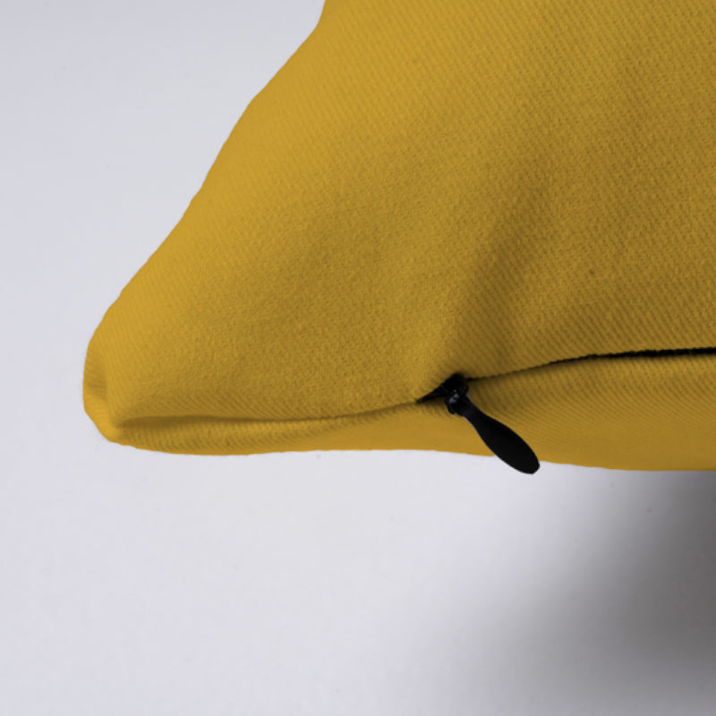 Buy Brady Square Sofa Cushion (Mustard Yellow) - Set Of Two Cushions from Vaaree