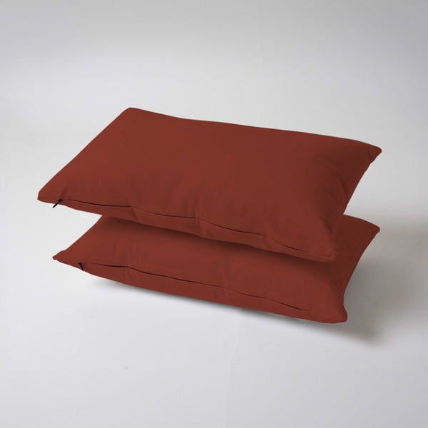 Leslie Sofa Cushion (Terracotta Brown) - Set Of Two