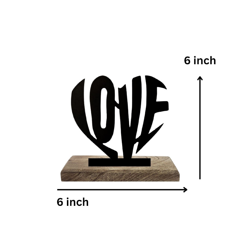 Buy Boundless Love Typography Showpiece - Set Of Two Showpieces from Vaaree