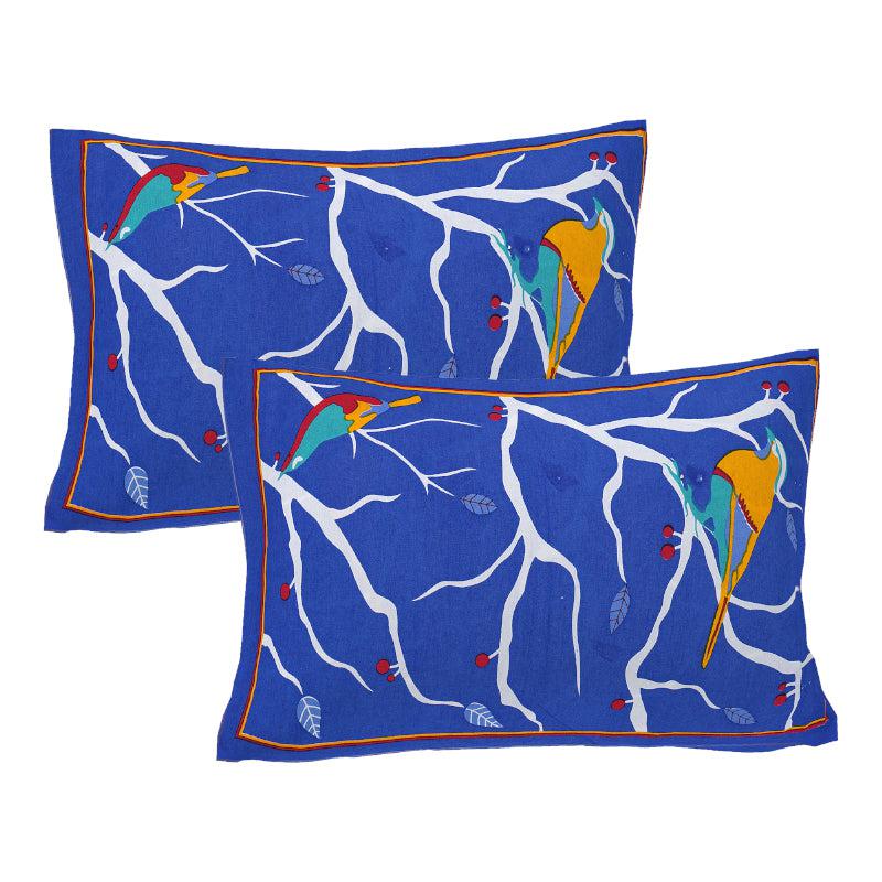 Buy Bageecha Bedsheet - Blue Bedsheets from Vaaree