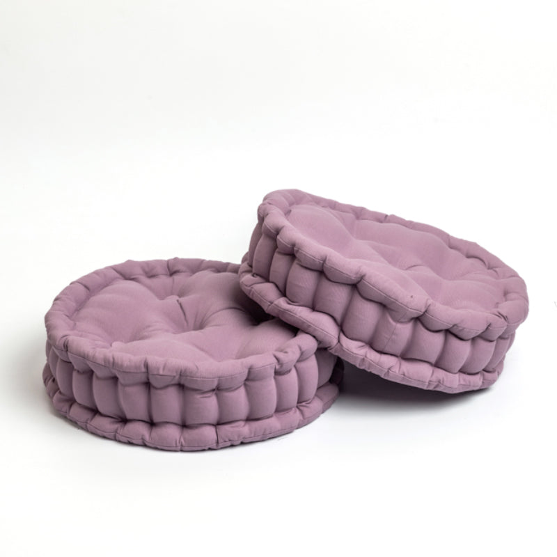 Buy Aidan Floor Cushion (Lilac Purple) - Set Of Two Floor Cushions from Vaaree