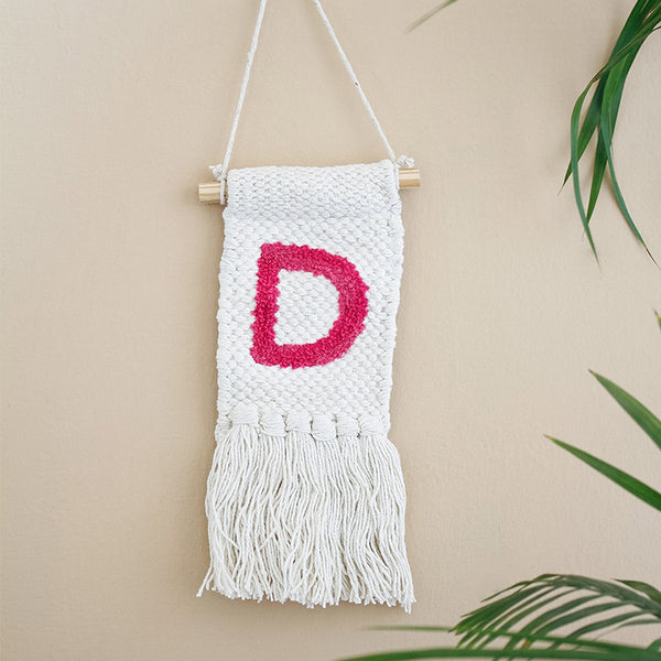 Wall Tapestry - D Monogram Mini Wall Hanging