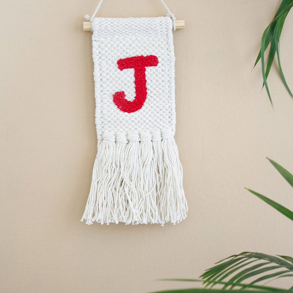 Wall Tapestry - J Monogram Mini Wall Hanging