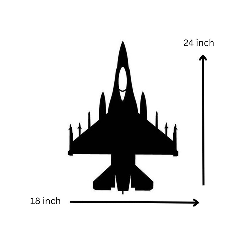 Buy Fighter Jet Black Wall Art Wall Accents from Vaaree