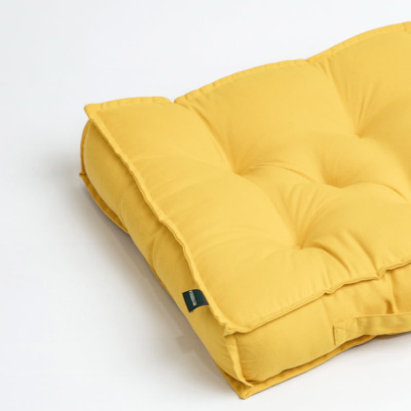 Buy Tara Floor Cushion - Mustard Yellow Floor Cushions from Vaaree