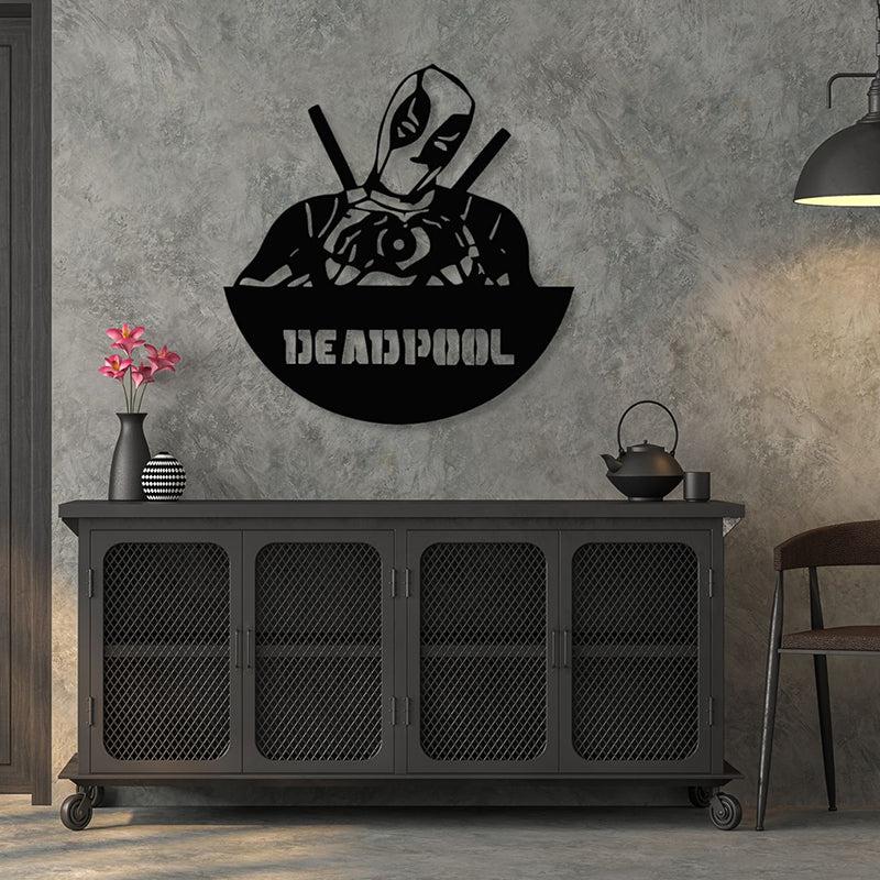 Buy Deadpool Black Wall Accent Wall Accents from Vaaree