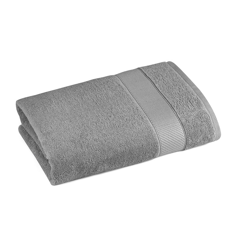 Buy Reign Bath Towel (Steel Grey) - Set Of Two Bath Towels from Vaaree