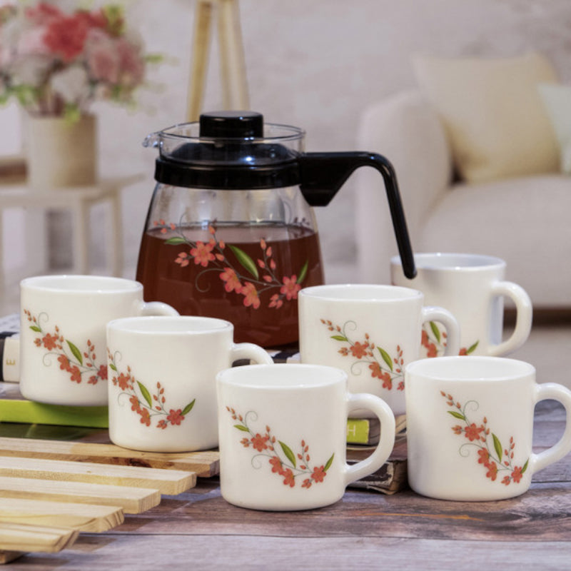 Tea Sets & Tea Pots - Emery Flora Tea Set - Pink & White