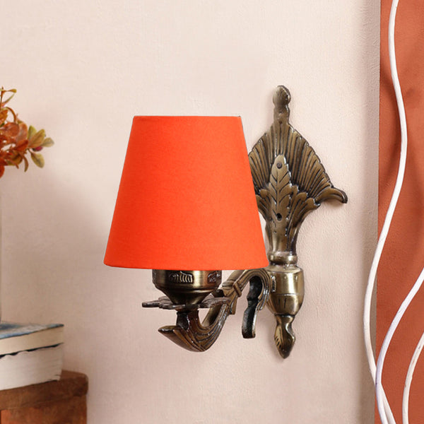 Buy Magda Masique Conical Wall Lamp - Orange Wall Lamp from Vaaree