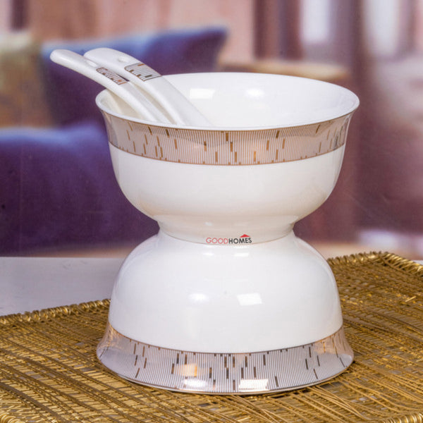 Buy Calypo Serving Bowl With Spoon (280 ML) - Twelve Piece Set Bowl from Vaaree