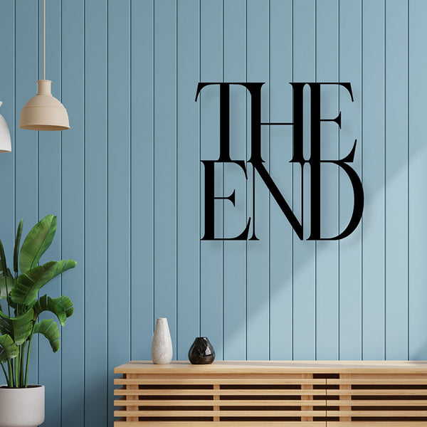 Wall Accents - The End Typography Wall Art