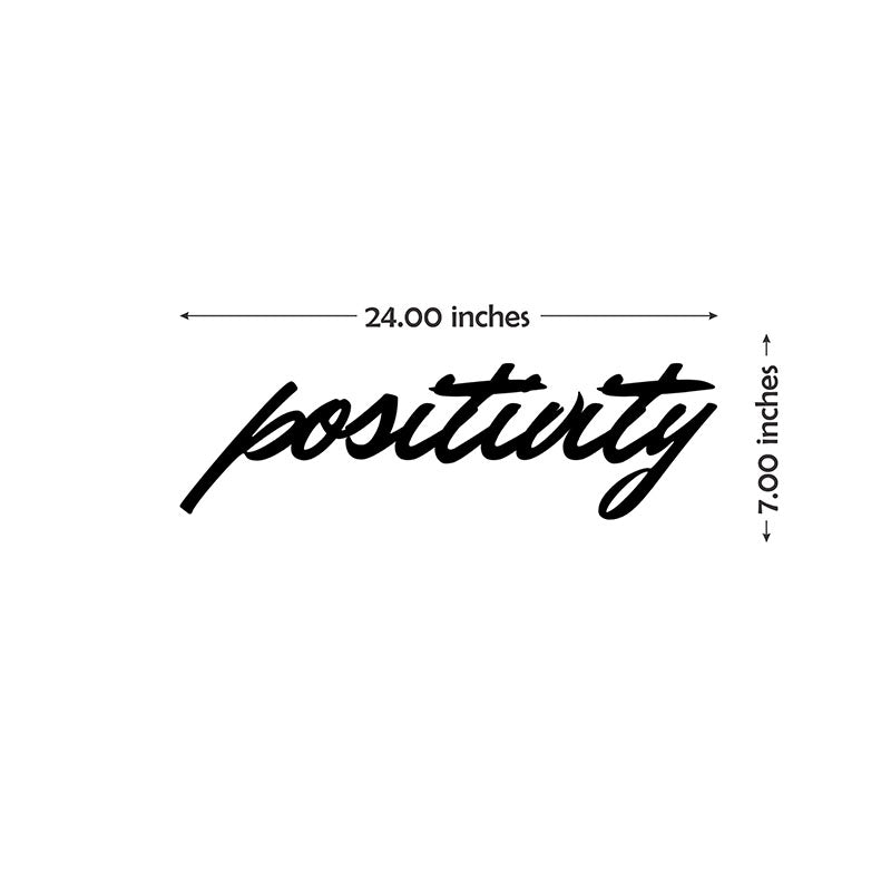 Wall Accents - Positivity Typography Wall Art