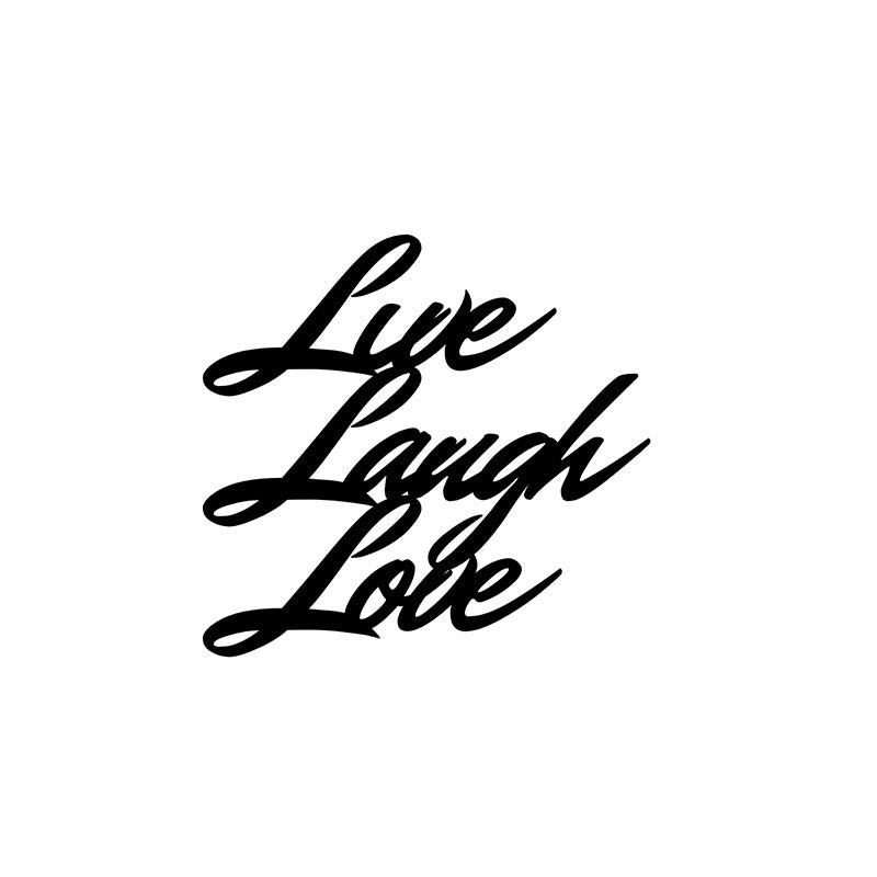 Wall Accents - Live Laugh Love Typography Wall Art