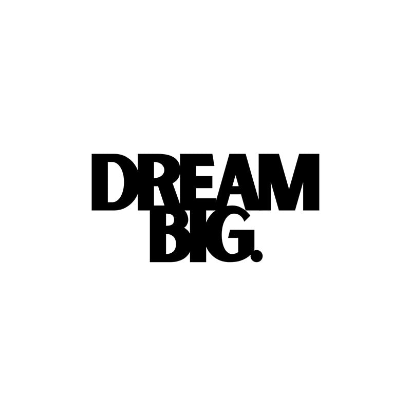 Wall Accents - Dream Big Typography Wall Art